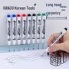 Baitong 9529 Long-Tip Deep Hole Oil-Based Multi-Purpose Marker for Woodworking, Ceramic, and Bathroom Decoration.