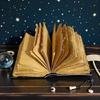 Lion & Girl Leather Grimoire: 200-Page Handmade Book of Shadows