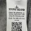 STONE ISLAND 6415562B2 Gray Cotton Compact Zip-Up Knit Cardigan tops M grayUsed