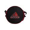 Adidas Large Logo Zipper Polyester Crossbody Shoulder Bag Unisex Bags Black Red HC2781