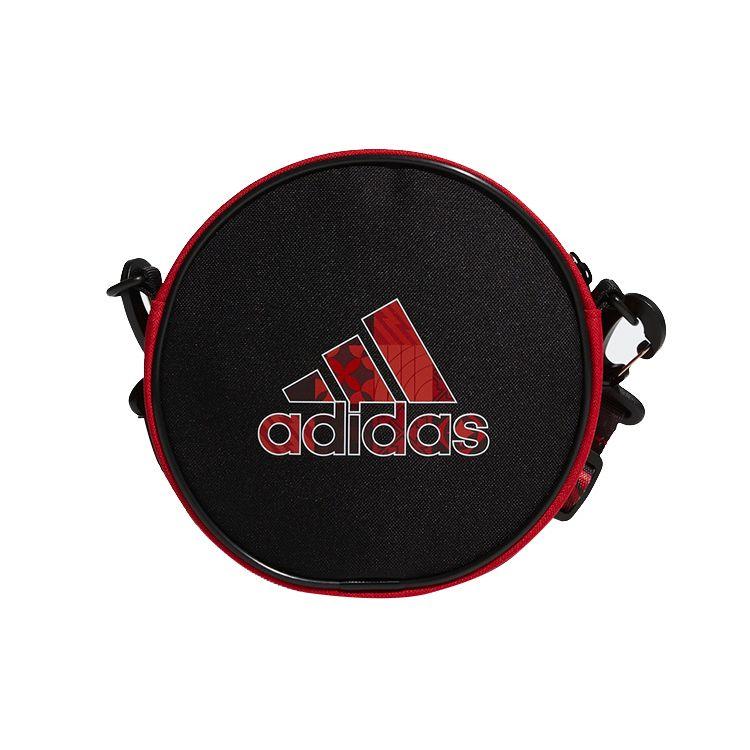 

Adidas Large Logo Zipper Polyester Crossbody Shoulder Bag Unisex Bags Black Red HC2781 Black/Red