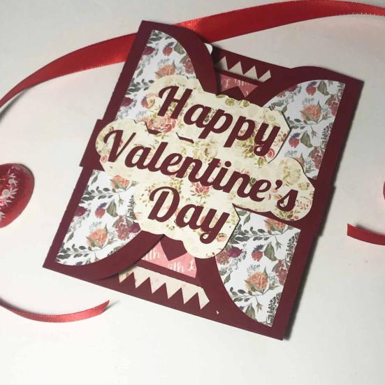 3D Pop-Up Grußkarte Handgemachte Valentinstagskarte Herz Jubiläumskarten für Paare Freunde Romantische Liebesnachrichtenkarten