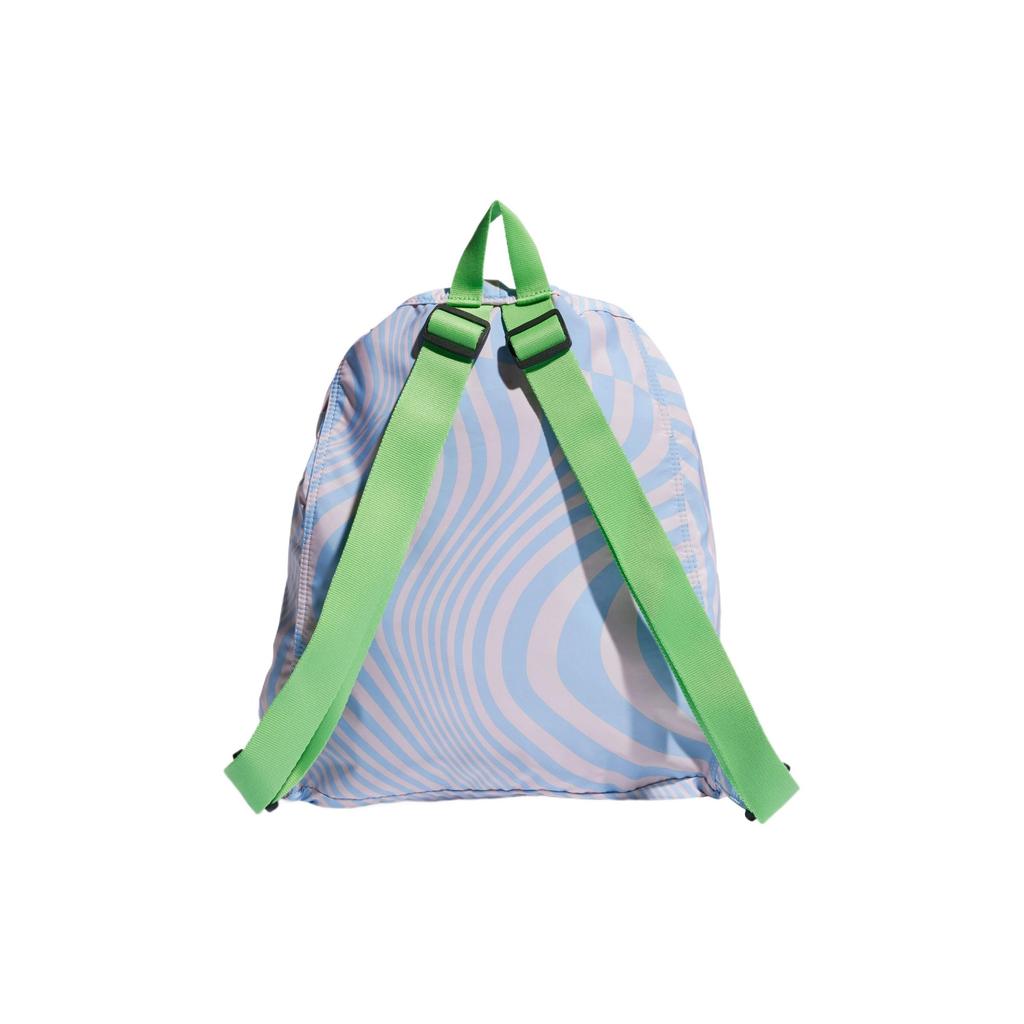 adidas X Arsenal Kooperation Stella McCartney Kordelzug Sport Polyester Fitness Tasche Groß Damen Taschen Halb-Flash-Grün Bay-Blau IP3568