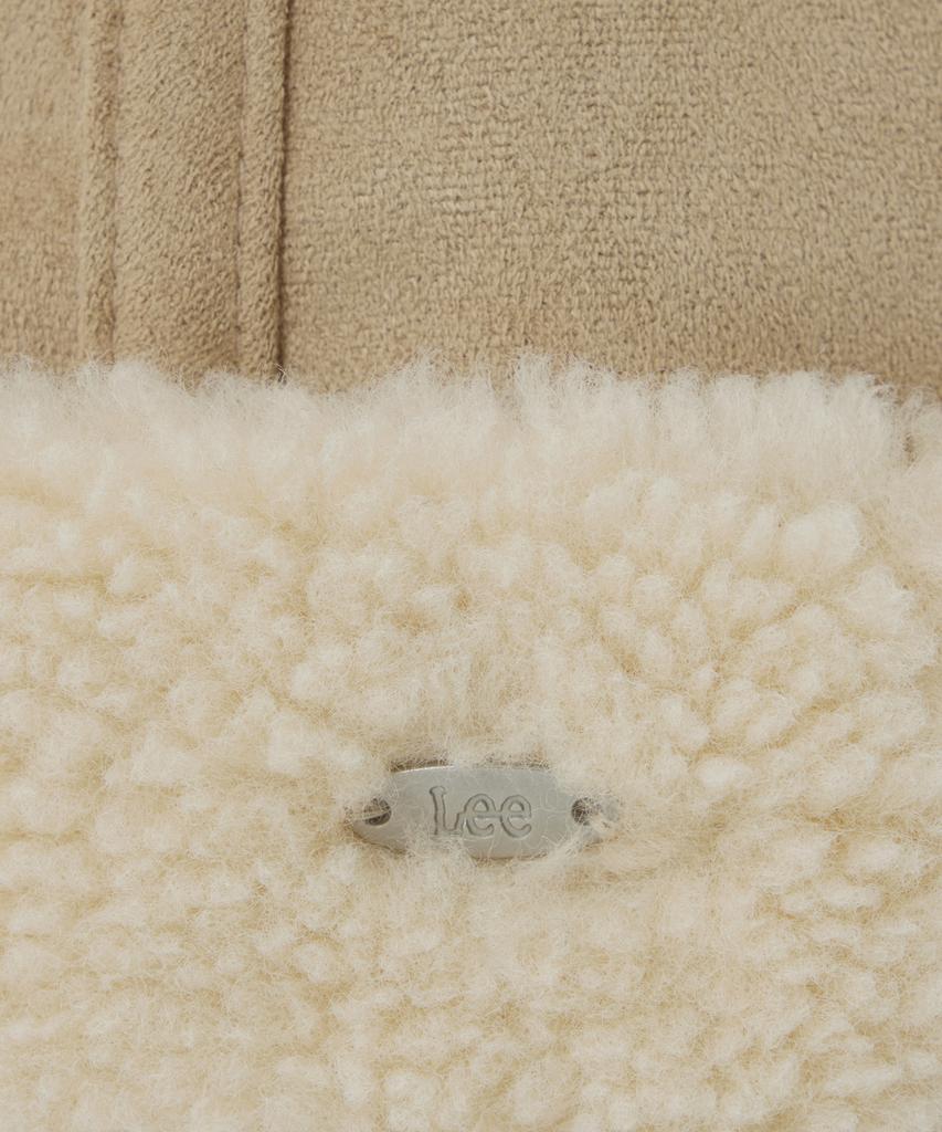 LEE Mustang Leather Beanie Beige