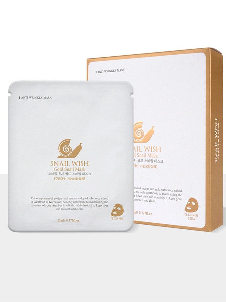 Shiyul Gold-Schnecken-Maskenpackung (1 Schachtel x 10 Blätter)