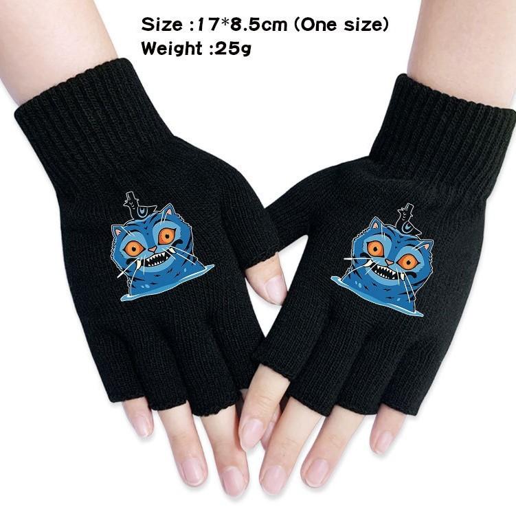 Kinder Jungen Mädchen Kpop Derpy Bedruckte Baumwolle Herbst Winter Warm Gestrickte Touch-Handschuhe