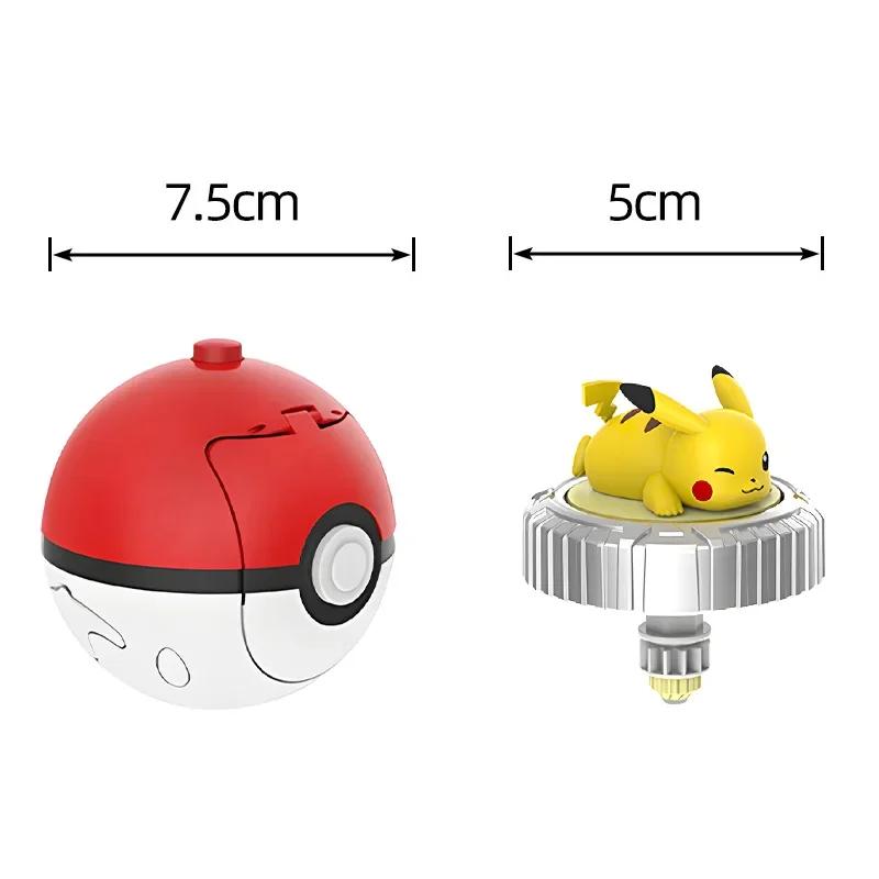 Pokemon Arena Kollektion Kreisel Ball Aktivitätskampf Pokeball Box Anime Figur Pikachu Glumanda Schiggy Mew Evoli entworfen für Spielzeug Kind