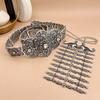 Caucasian Ethnic Rhinestone Women's Waist Belt & Breastplate Set