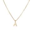 Collier Initial Personnalisé en Argent Sterling 925 - Pendentif Alphabet pour Femme Chaîne Clavicule Tendance Bijoux