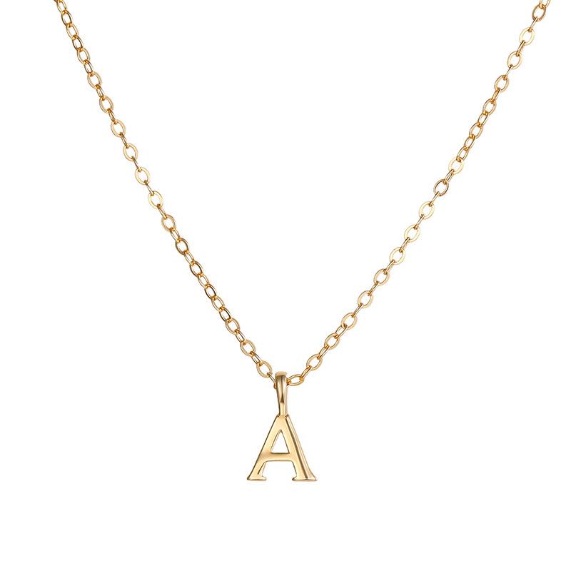 Collier Initial Personnalisé en Argent Sterling 925 - Pendentif Alphabet pour Femme Chaîne Clavicule Tendance Bijoux