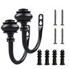 2Pcs Vintage Style Curtain Holdbacks Wall Mounted Tieback Hooks Drapery Tie Backs  Home Decor
