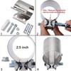 40/45/50/55/57/60/63mm Pipe Connection Hoop Stainless Steel Exhaust Clamp  Car Exhaust System