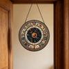 Bunter Acryl-Sonnenfänger Astrologisches Rad Tierkreiszeichen Fensterhänge-Dekoration Buntglas-Effekt Sonnenfänger-Panel für Haus Garten Dekoration