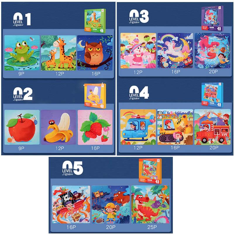 Magnetic Puzzle - Level 3 - Pirates, Guard, Dinosaurs
