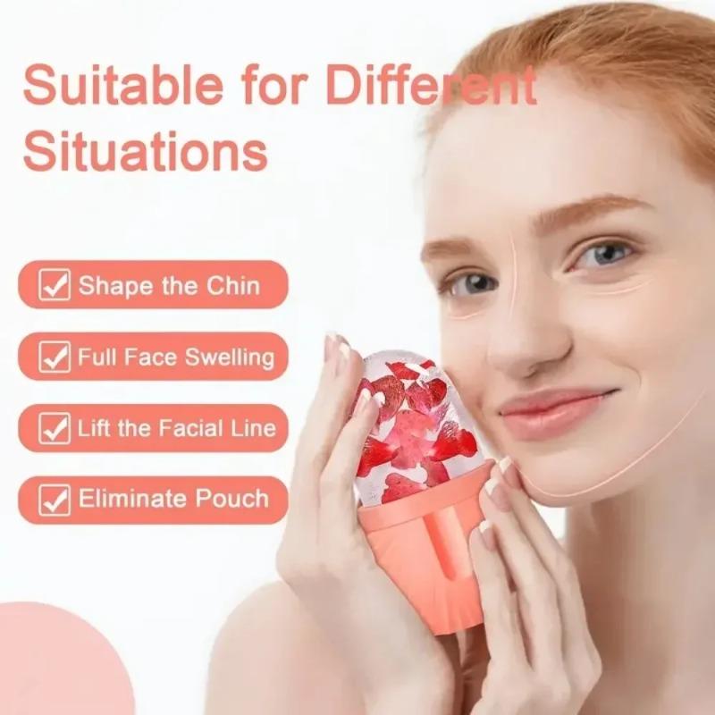 Silicone Ice Facial Rollers Face Lifting Contouring Tools Ice Cube Trays Ice Globe Balls Eye Face Massager Beauty Skin Care Tool