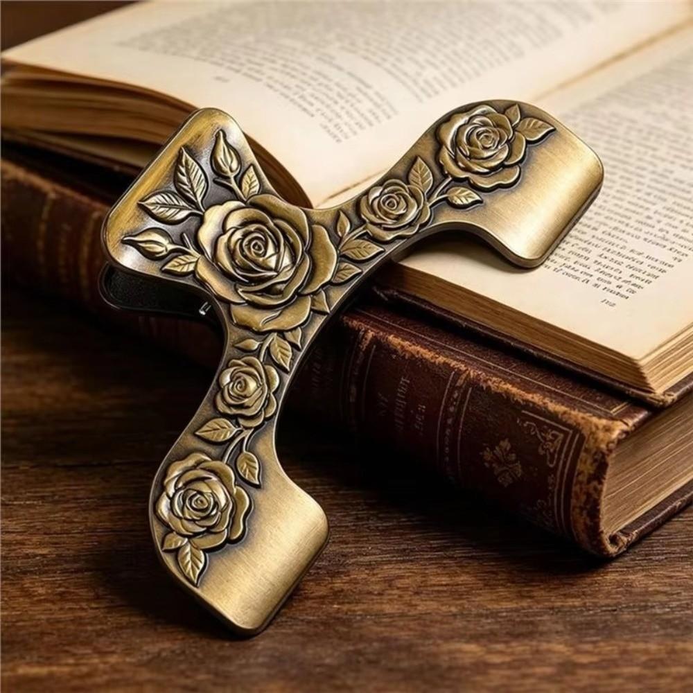 Zinc Zinc Zinc Alloy Metal Book Clips Exquisite Embossed Piano Sheet Music Folder  Decorating Journals