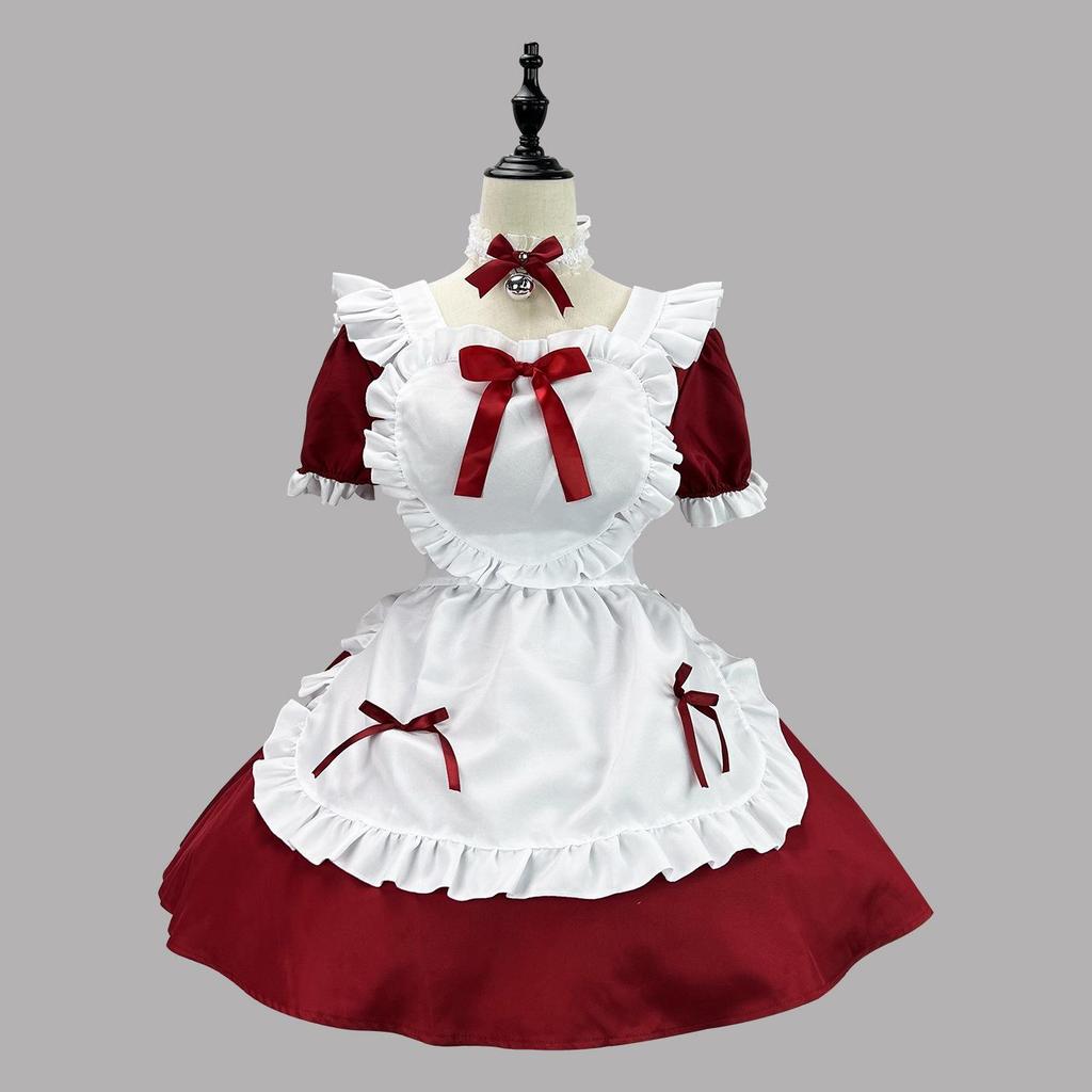 Vestido de Sirvienta Lolita Negro Japonés - Suave Estilo Clásico Café Alice