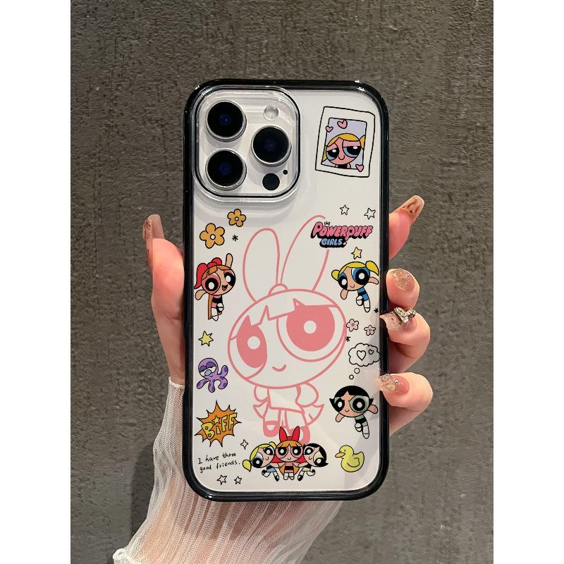 

D for Apple 17promax Phone Case New 16 Acrylic 14 Cartoon Cute 13 Anti For Apple 12/12PRO