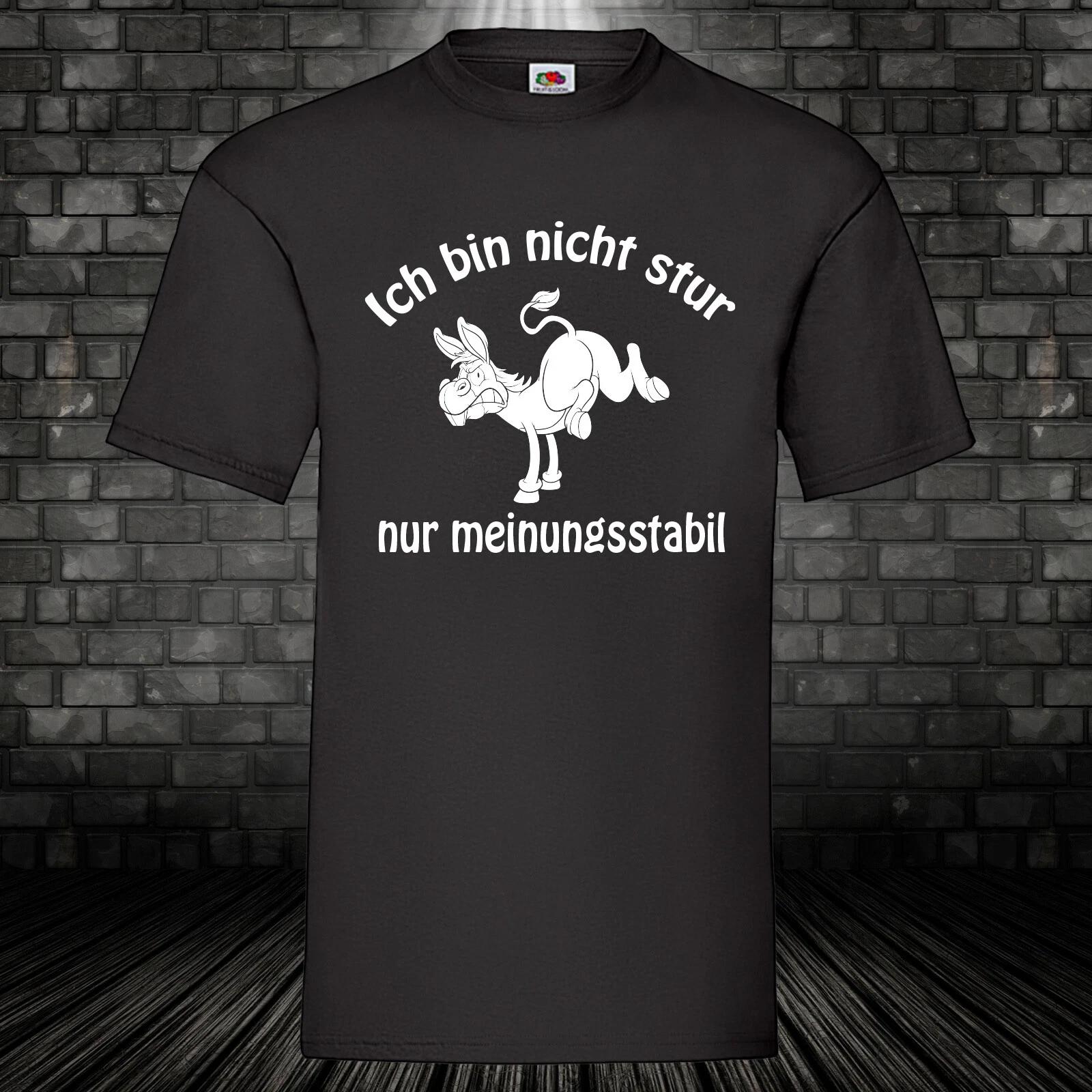 Opinion stable T-shirt stubborn shirt gift fun fun saying donkey S-5XL L