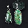 Pendant Healing Stone 925 Silver Chrysocolla 109.30 Ct Oval-Pear Cut Gemstone AR-1712-S