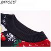 BITCED Women's Snowflake Christmas Jumper Christmas Tree Pullover Knit Sweater Festive Attire