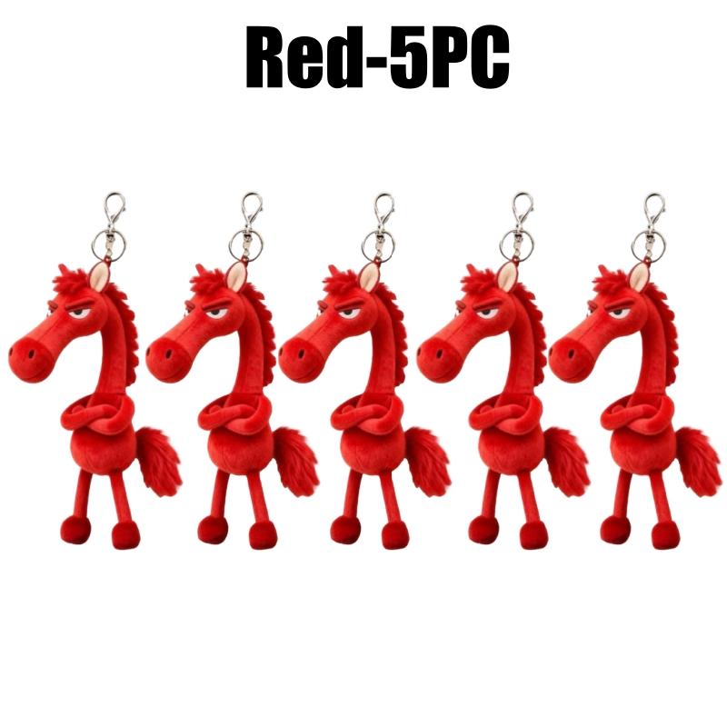 Plush Horse Pendant Bag Charm Keychain Horse Pendant Soft Horse Charm Personal Horse Keychain Handbag Decor Gift Idea