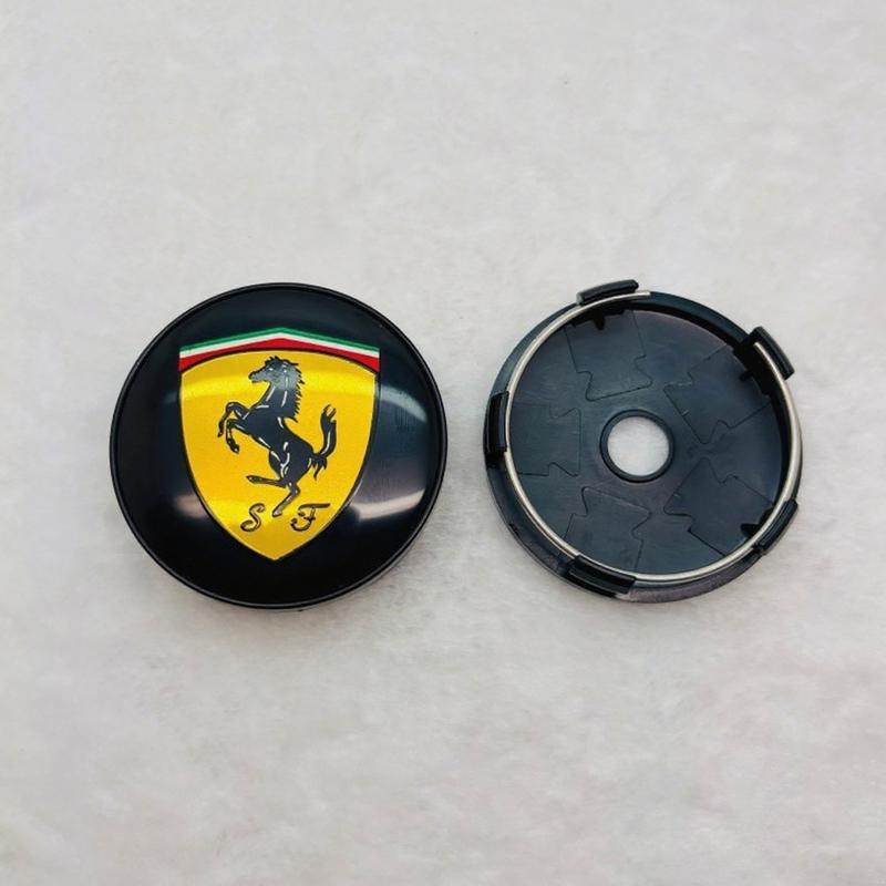 1 ks 60mm pro kryt kola vozu Ferrari Modifikace ocelového ráfku Univerzální Zlaté Logo Výstavní Znak Dekorace Samolepky Příslušenství
