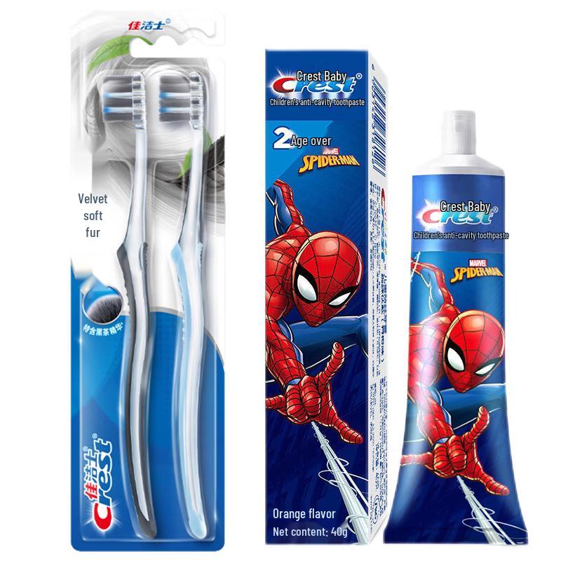 Набор зубная щетка Crest Gum Care и детская зубная паста Spider-Man