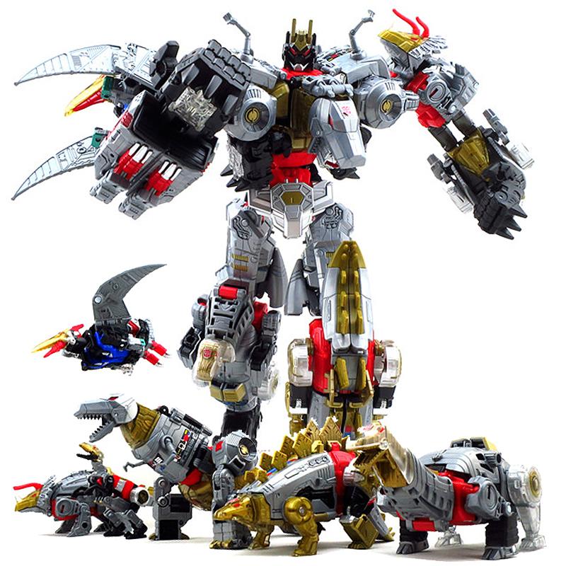 BPF NEW Oversize 33CM Anime Devastator Transformation Robot Car Toys Boy Action Figures Aircraft Motorcycle Dinosaur Figure Kids