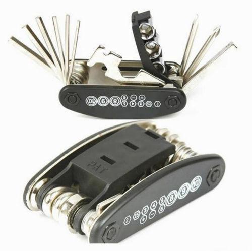 

Bike 16 Portable In 1 Multifunction Cycling Bicycle Steel Tool Repair Set Kits