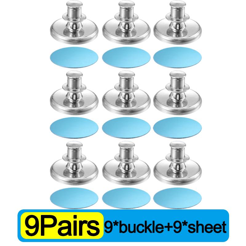 Magnetic Curtain Button Detachable Self-Adhesive Magnetic Patch for Light Blocking Drapes Shower Curtain Closure Buckle Fastener