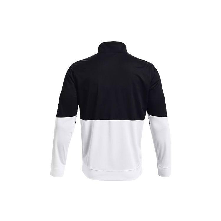 Under Armour Pique Track Vintage Casual Zip Collar Training Jacket Men Jackets Black 1366202-002