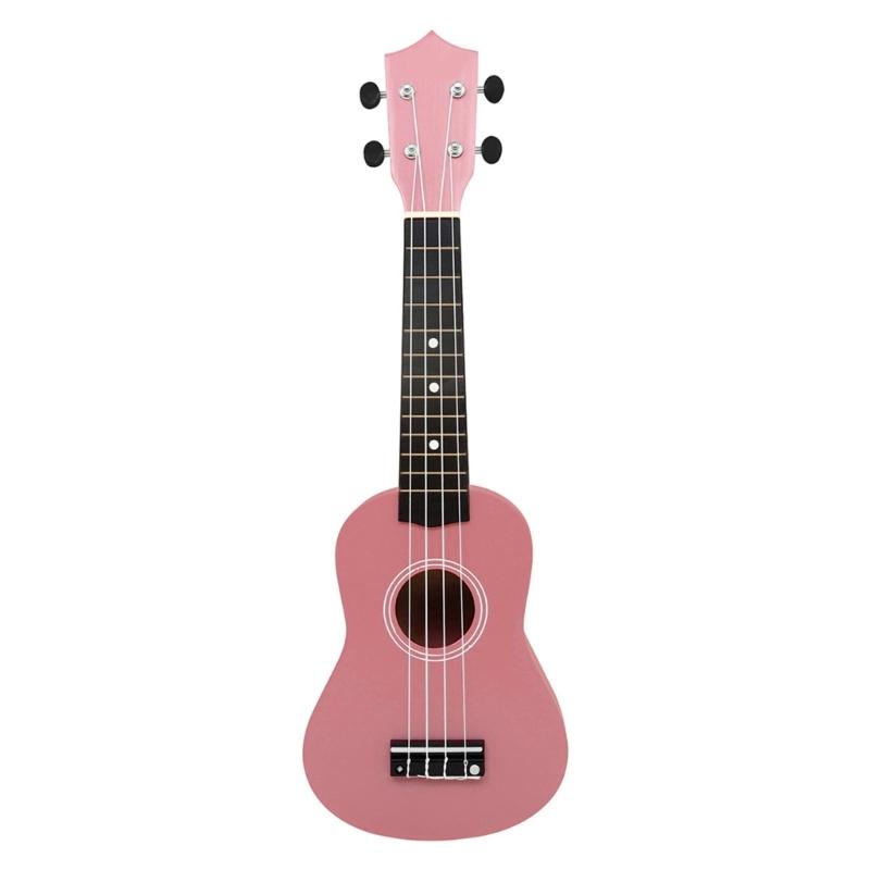 Barevná 21palcová ukulele Čtyřstrunná dřevěná ukulele pro začátečníky s jemným dotykem a odolným tělem Krásné melodie