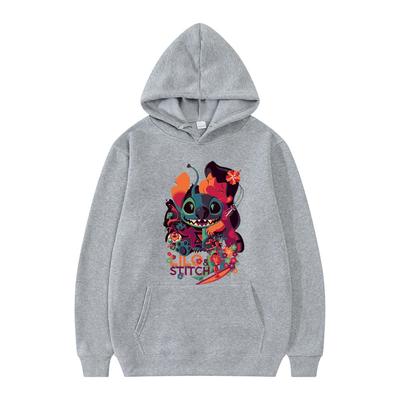 Disney Lilo Stitch Pullover Kapuzenpullover Langarm Sweatshirt Jungen Mädchen Männer Frauen Kleidung Eltern-Kind Cartoon Oberteile Jacke Heißer Verkauf