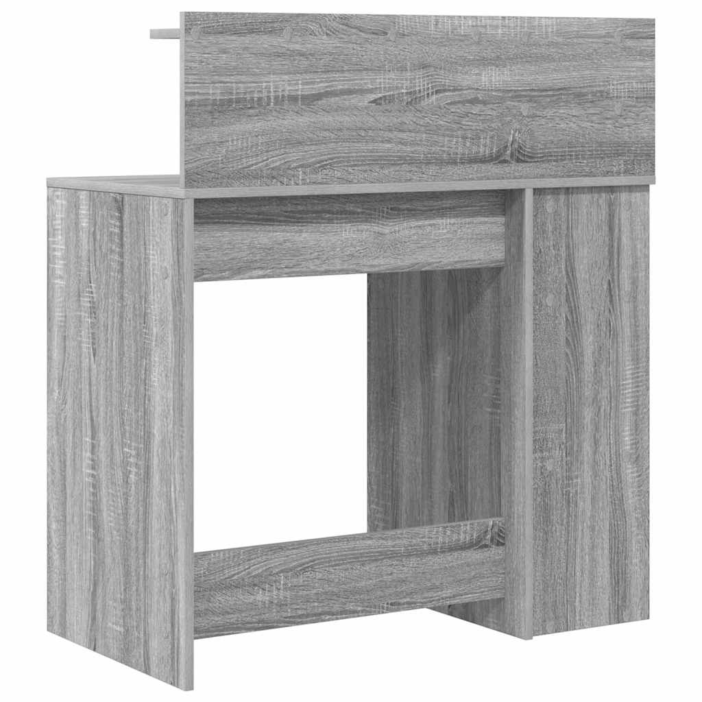 Desk Grey Sonoma 90 x 48 x 101.5 cm Engineered Wood