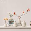 Nordischer Weißer Kleiner Weinschrank Vase: Einfaches Blumenarrangement für Wohnzimmer oder Schreibtischdekoration