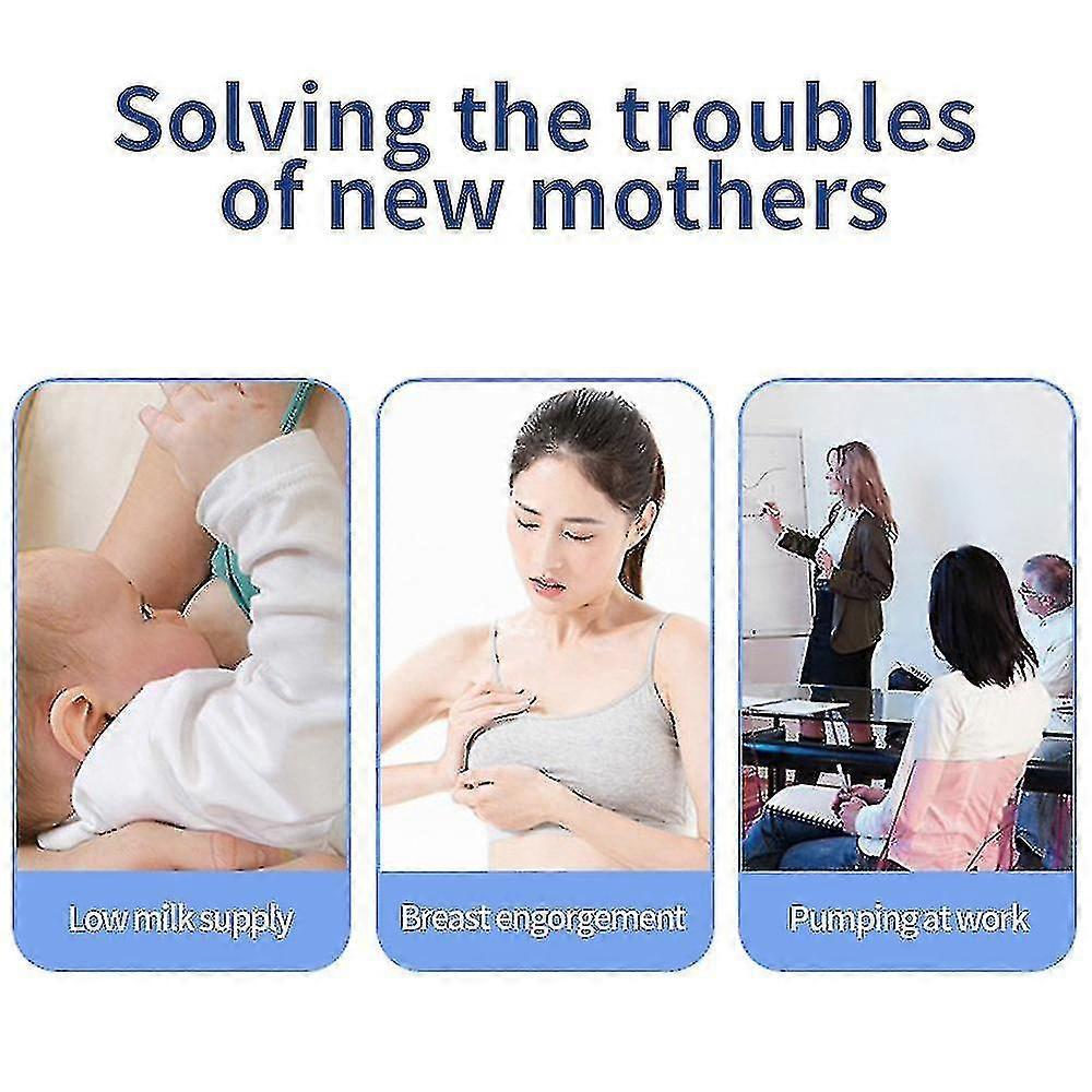 Χωρίς Χέρια Θήλακτρο Φορητό Ηλεκτρικό Θήλακτρο Ελαφρύ Με Οθόνη LED 4 Λειτουργίες & 12