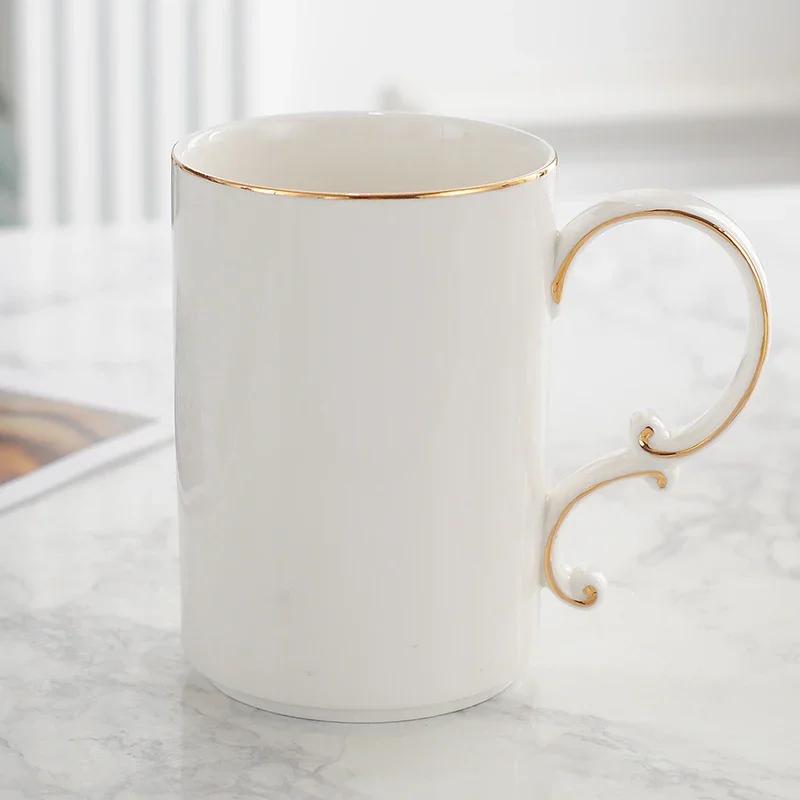 Gilded Ceramic Bathroom Accessories Set Portable Soap Dispenser Mouth Cup Toothbrush Holder Soap Dish Tray Bathroom Supplies