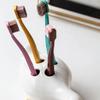Duck-Shaped Ceramic Toothbrush Holder Cartoon Washroom Storage Holder  Sink Countertop