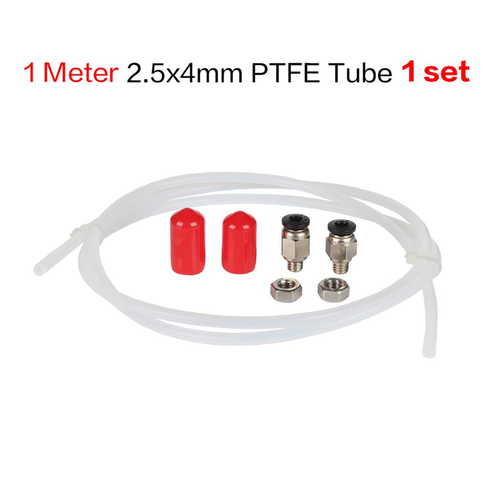 3D Printer Filaments Dry Box Tubing Part With Smooth 2.5x4mm Feed Tube and Dust Proof Plugs 2.5x4mm 100CM