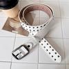 Pin Buckle Suede Belt Rivet Design Pin Buckle Belt Versatile Leather Belt  For Women