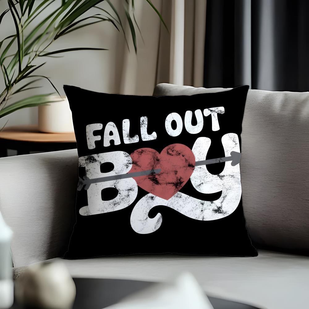 Viral FFall Out Boyable Cushion Cover Antidustmite Pillowcase Invisible Zipper Silky Short Plush Sofa Cushion Cover