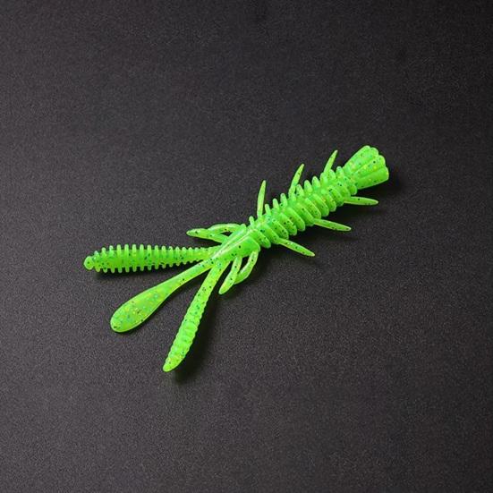 10 pièces 7cm/2.45g Leurre de pêche Bonne flexibilité Haute élasticité Conception de simulation Couleur vive