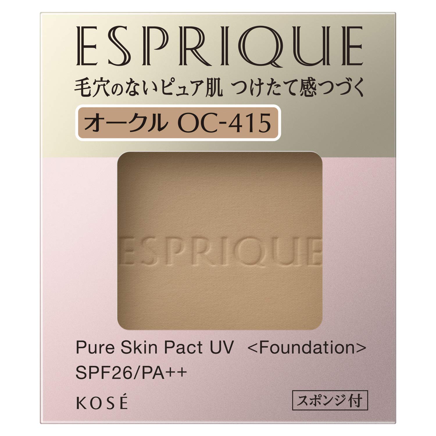 

ESPRIQUE Pure Skin Pact UV Ocher Refill 1 шт. Тональная основа Pore Uneven Color Cover OC-415 9,3 г SPF26/PA++