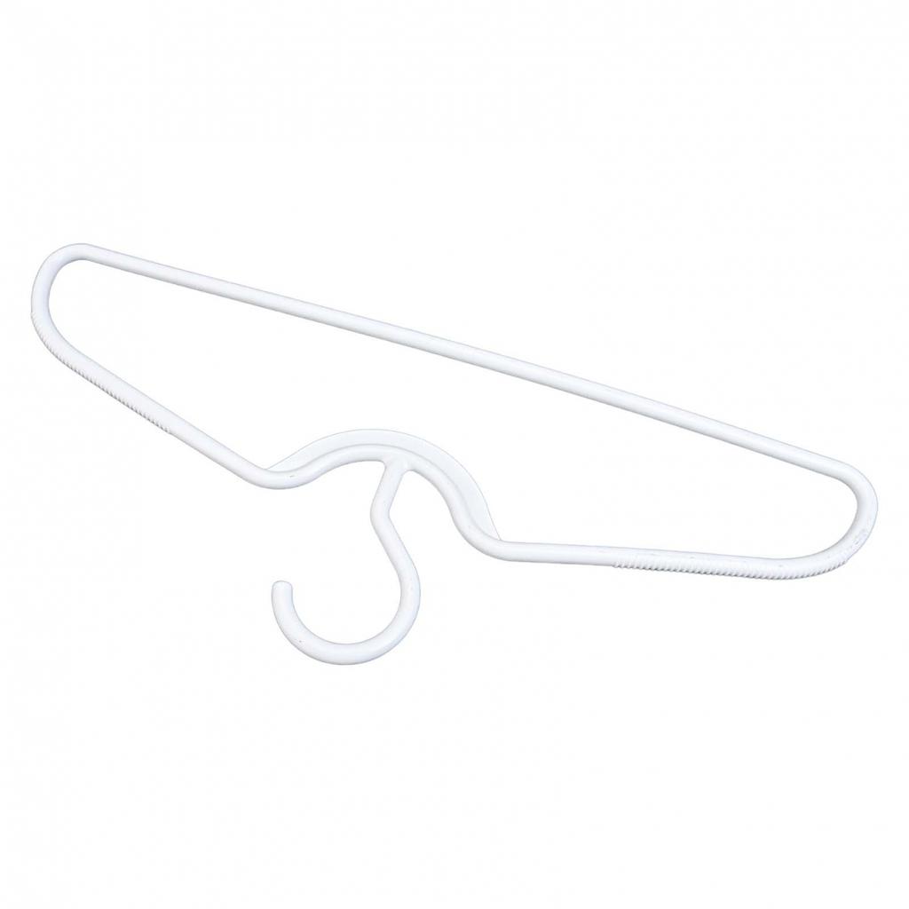 Plastová ramínka na oblečení s krátkým krkem a protiskluzovou úpravou pro efektivní zavěšování oděvů