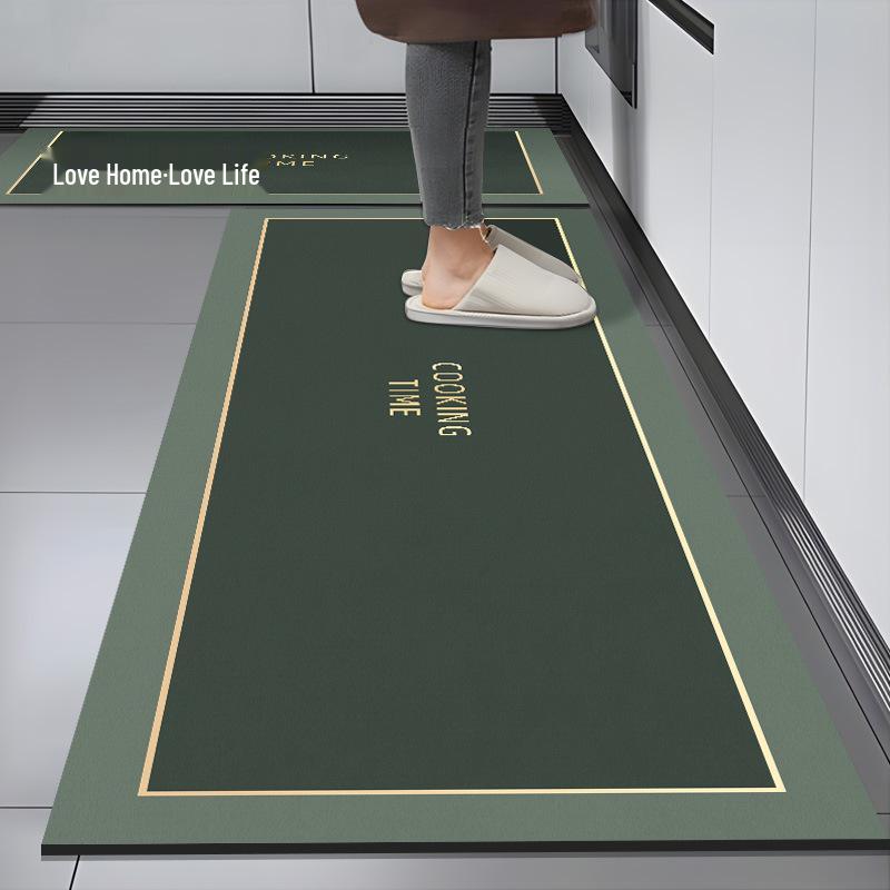 Simple Style Dirt-Resistant, Anti-Slip Kitchen Mat - Water-Absorbing Entrance and Floor Carpet