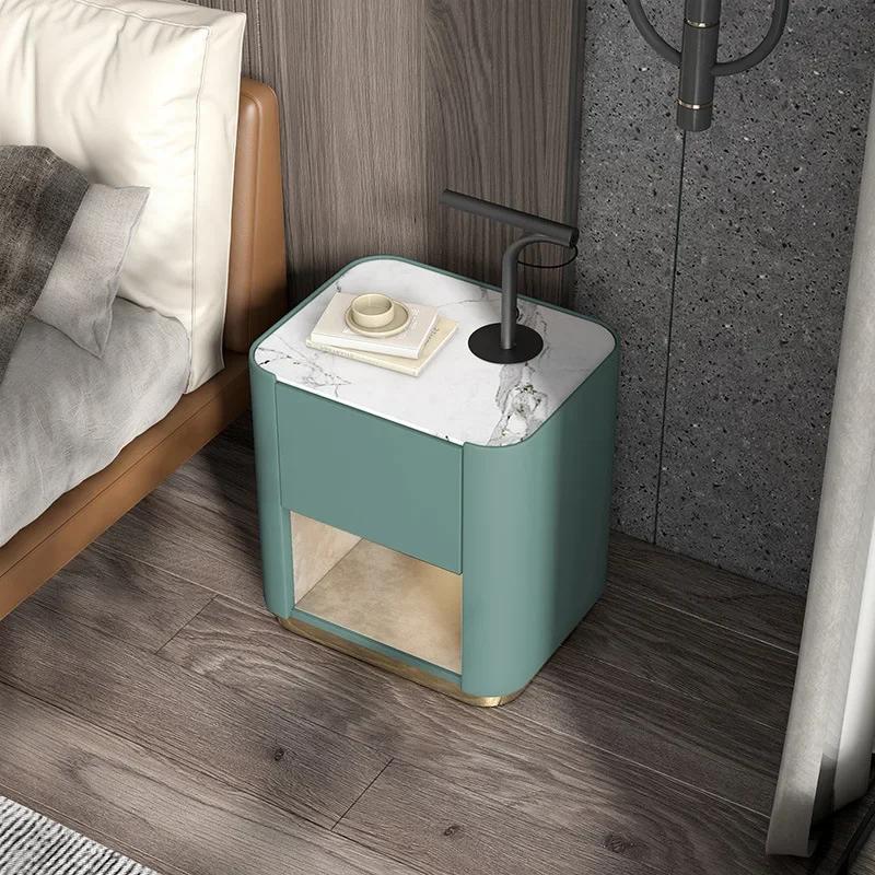 Nordic Solid Wood Bedside Tables Modern Minimalist Bedroom Nightstands Light Luxury Bedside Cabinets Creative Storage Cabinets