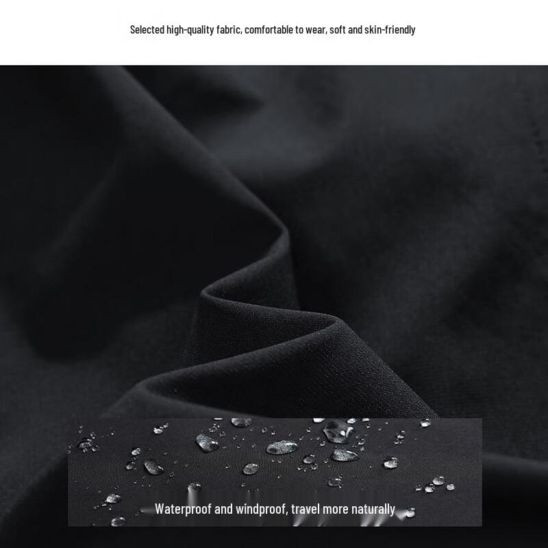 ROMON Men's American Loose Straight Cargo Pants