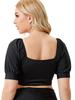 Rosegal Plus Size Raglan Sleeves Cutout Padded Bikini Top