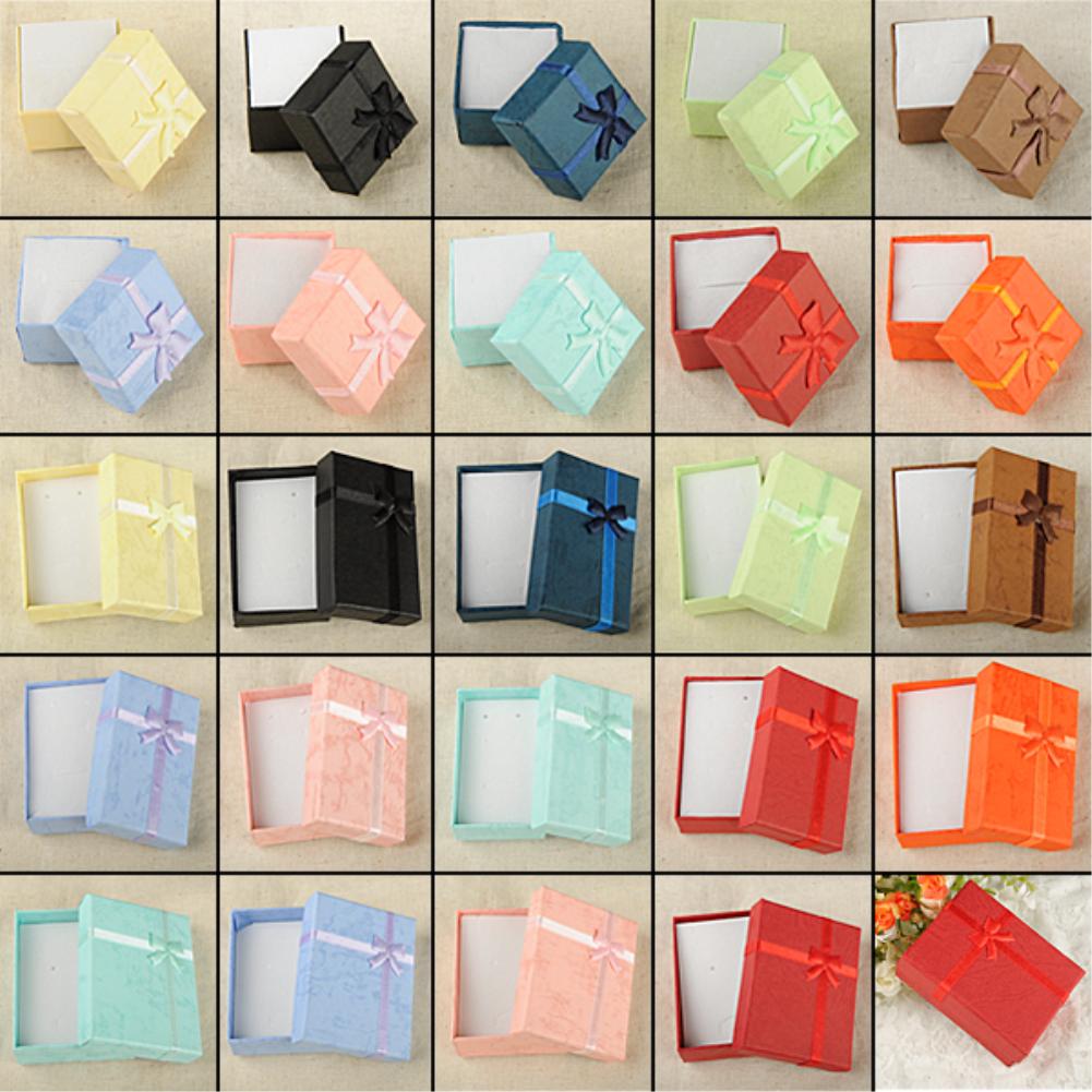 Square Carton Gift Box Present Case For Ring Bangle Jewelry Necklace